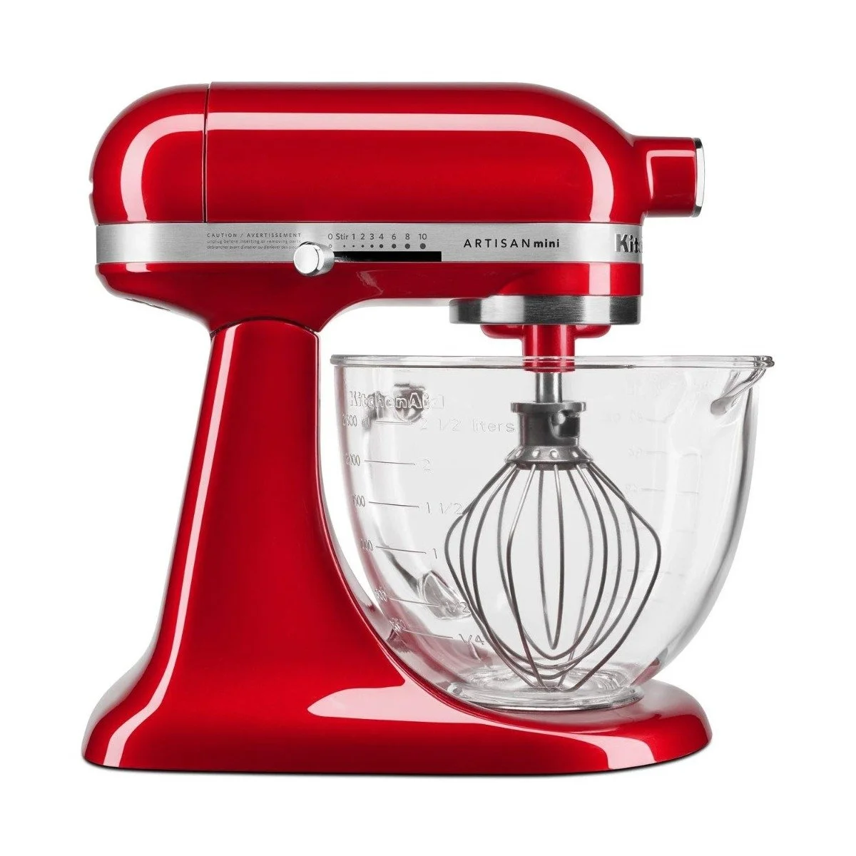 KitchenAid 3.5 Quart Tilt-Head Glass Bowl, Clear, KSM35GB