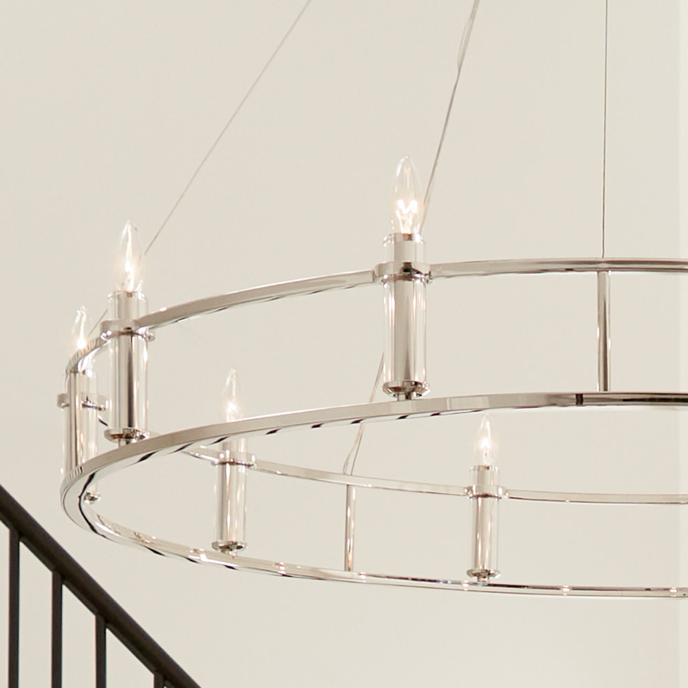 Kichler Rosalind 50" Wide Brushed Natural Brass 10-Light Chandelier