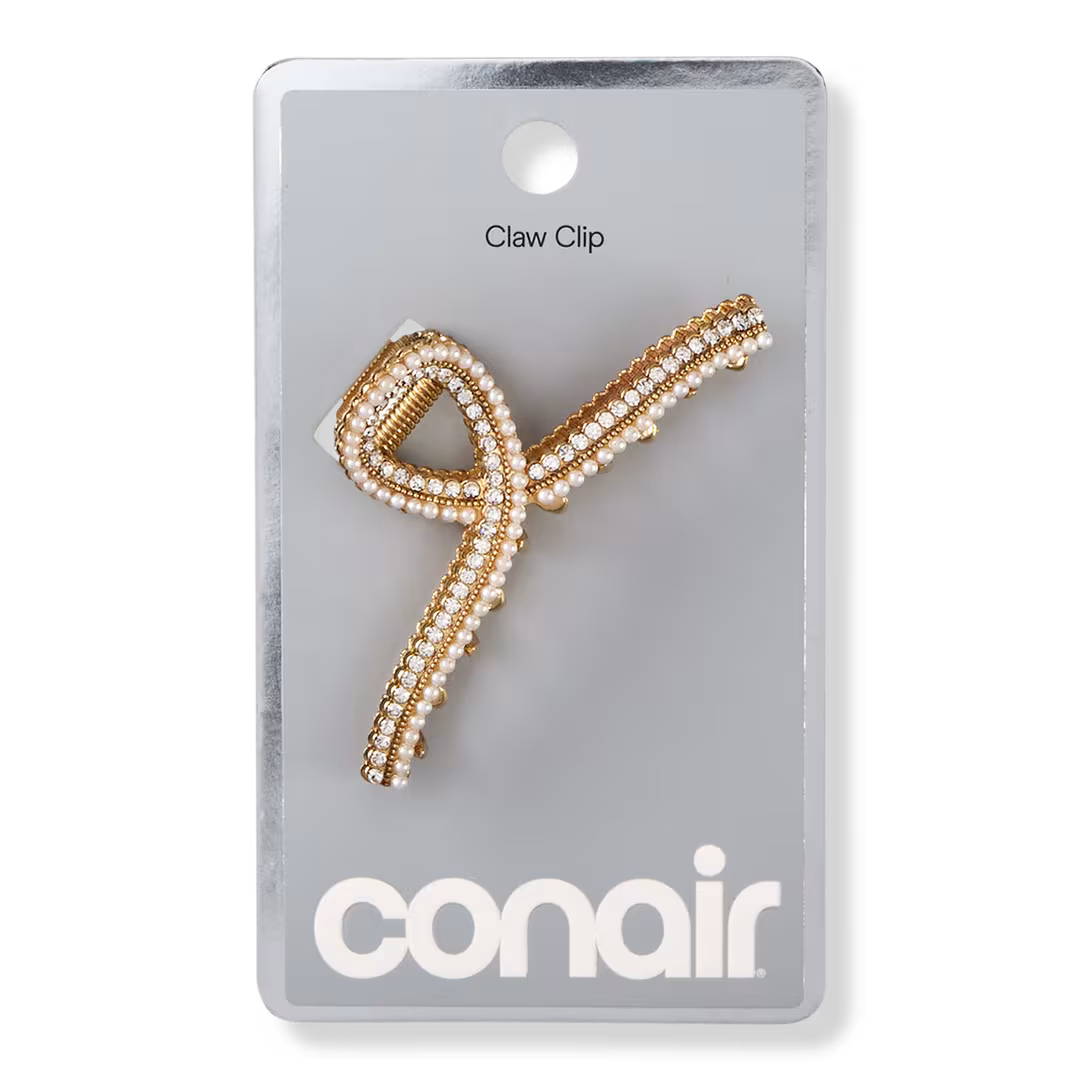 Conair Accessories  Faux Pearl & Rhinestone Claw Clip