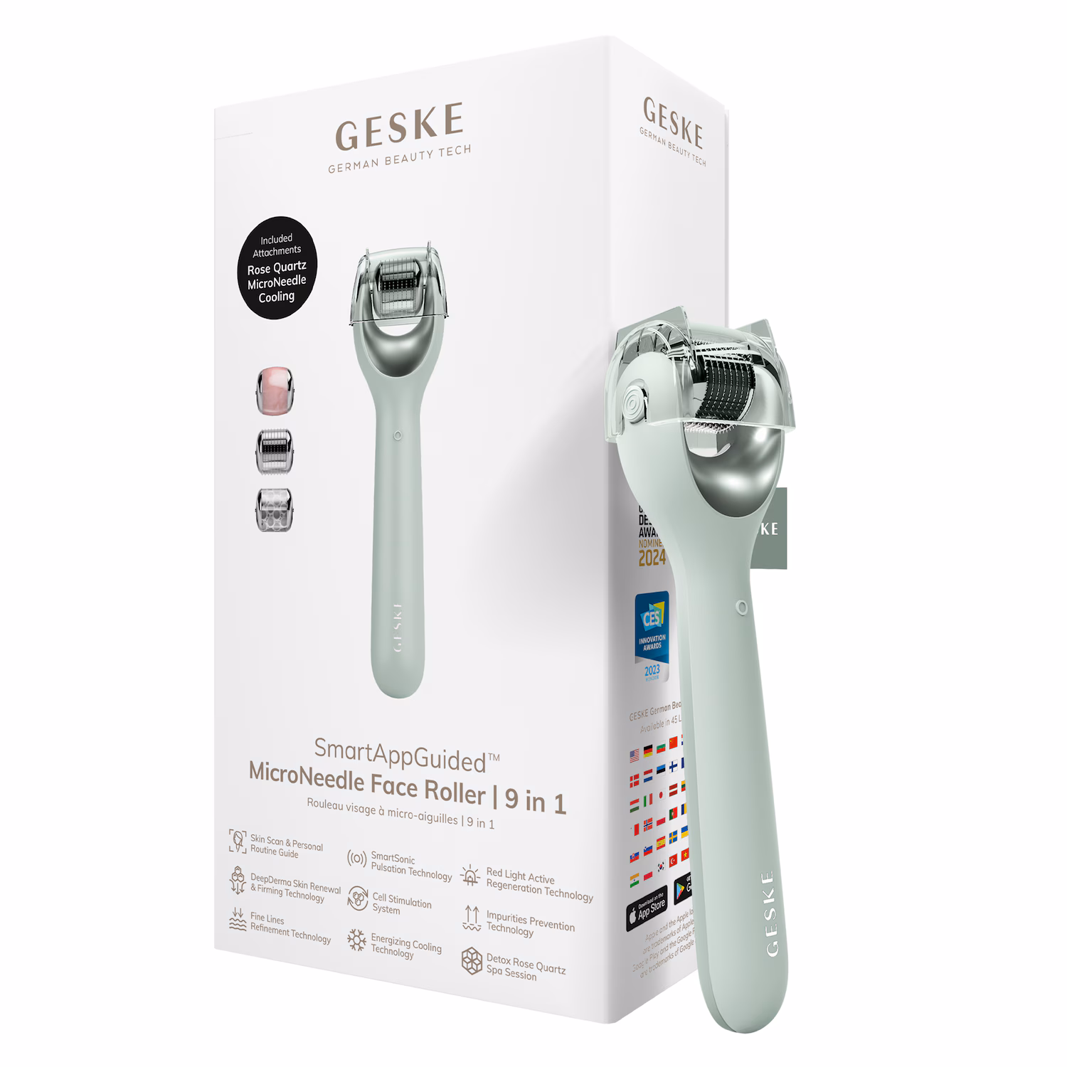 SmartAppGuided™ MicroNeedle Face Roller | 9 in 1
