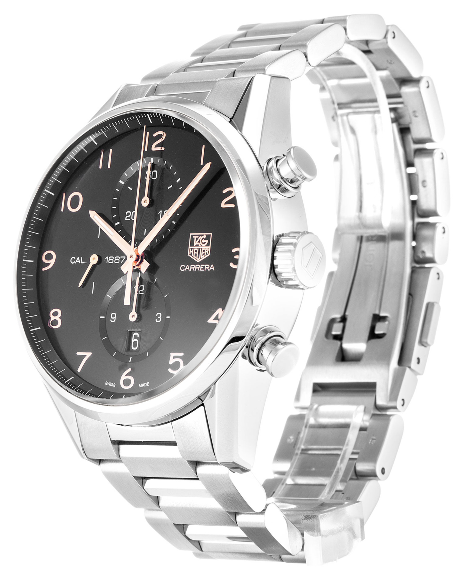 Replica Tag Heuer Carrera CAR2014.BA0796 Black Dial Number Markers 43MM
