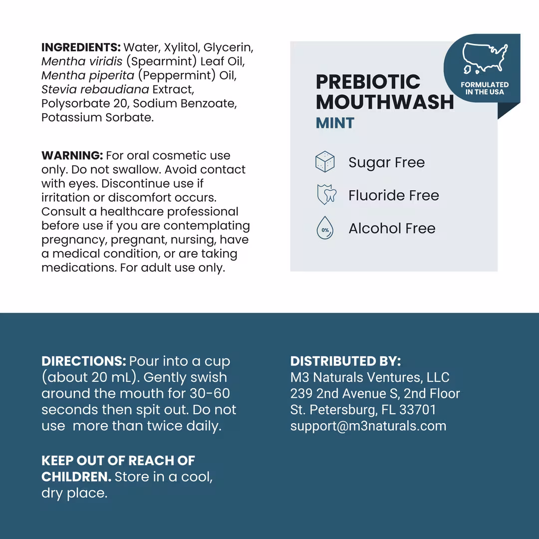 M3  Prebiotic Mouthwash