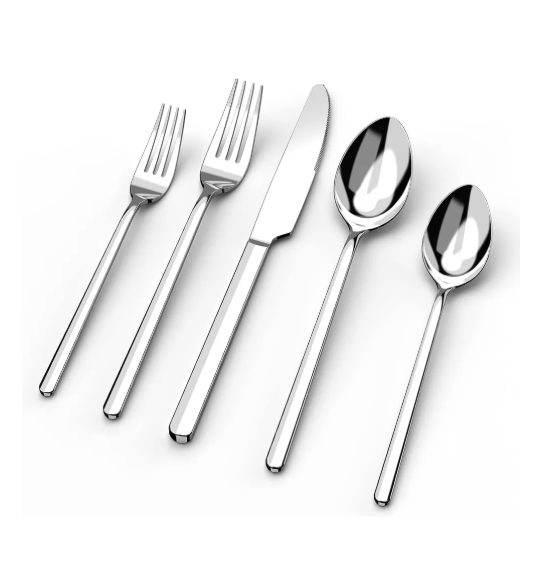 18/10 Stainless Steel Silverware Mirror Polished Dishwasher Safe for Home, Restaurant, Wedding, Party