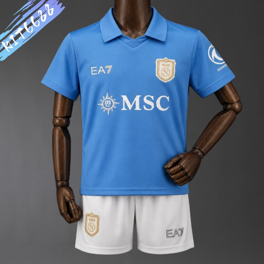 2026/2027 Napoli Home Football Shirt (Kids Kit socks )