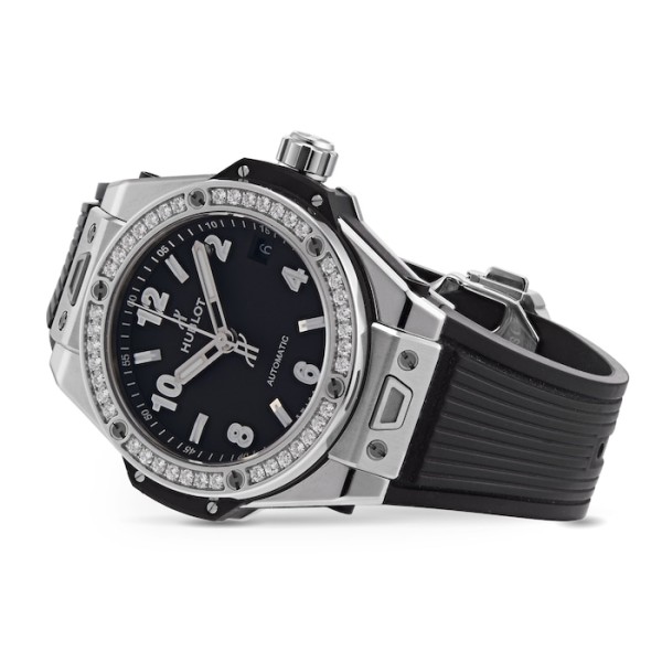 Replica Hublot Big Bang Women Automatic Black Rubber Watch 465.SX.1170.RX.1204
