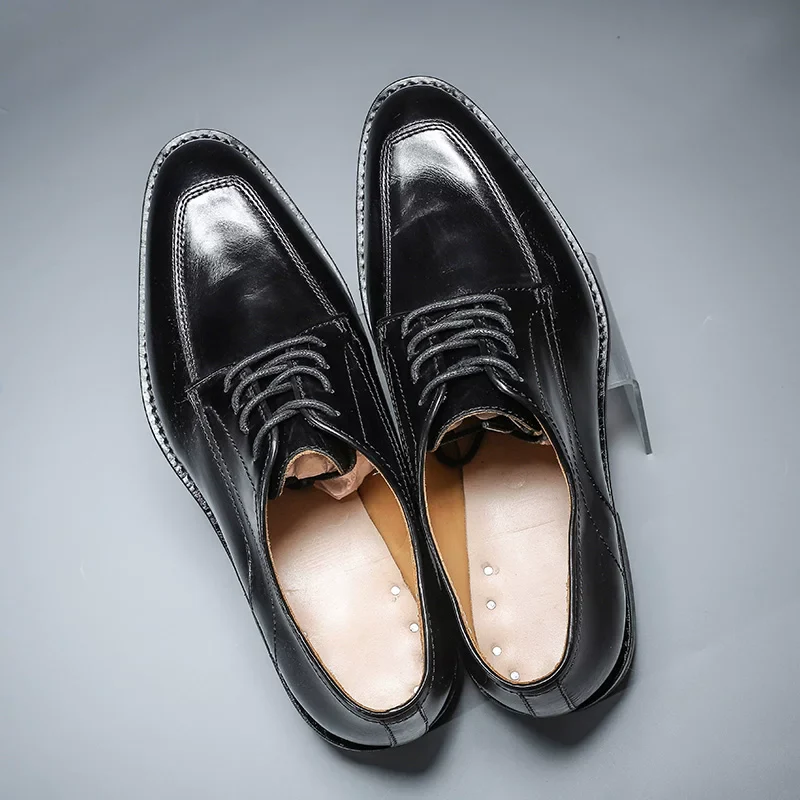 Men's retro first layer cowhide soft sole shoes