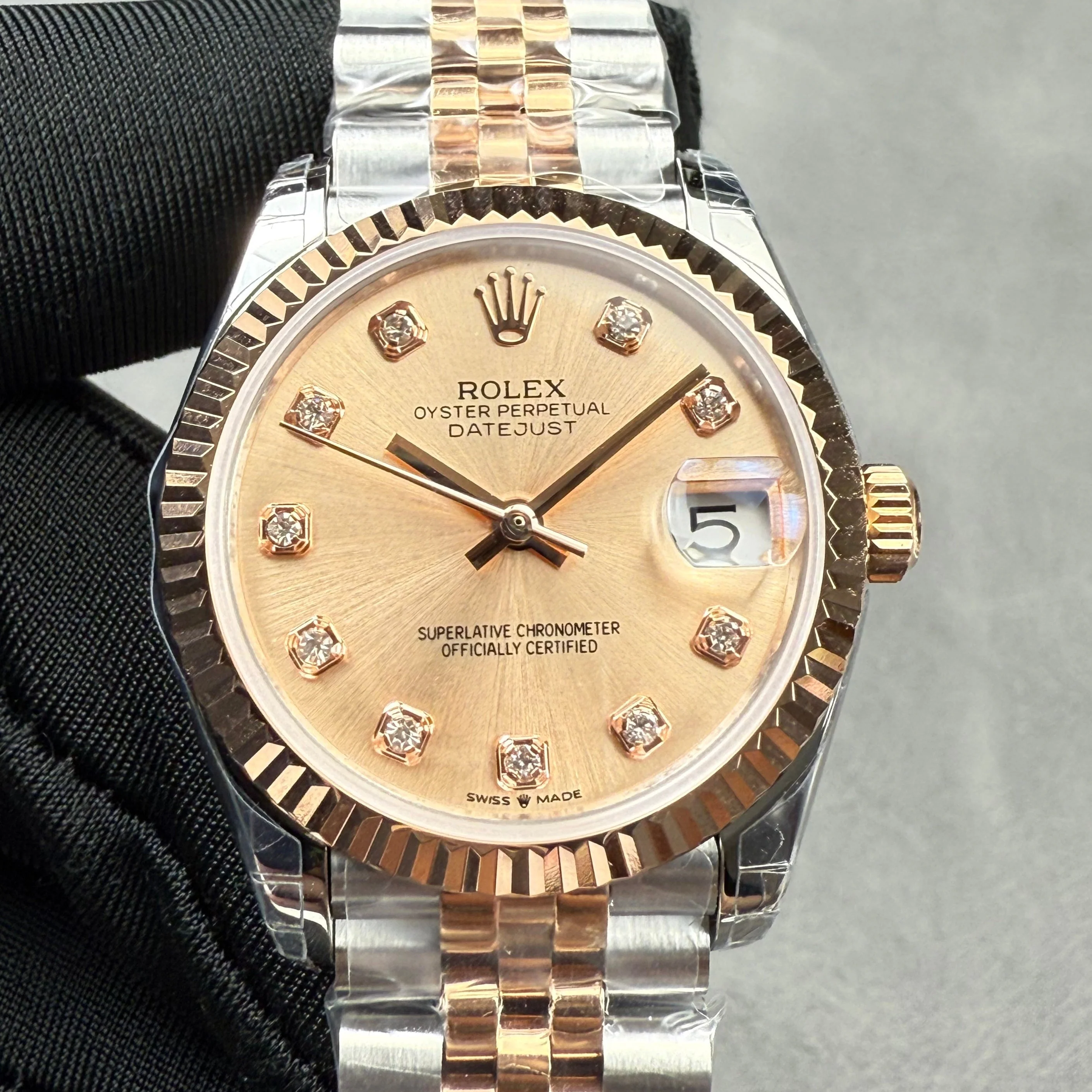 ROLEX Watch Datejust 31mm Silver Pink Gold