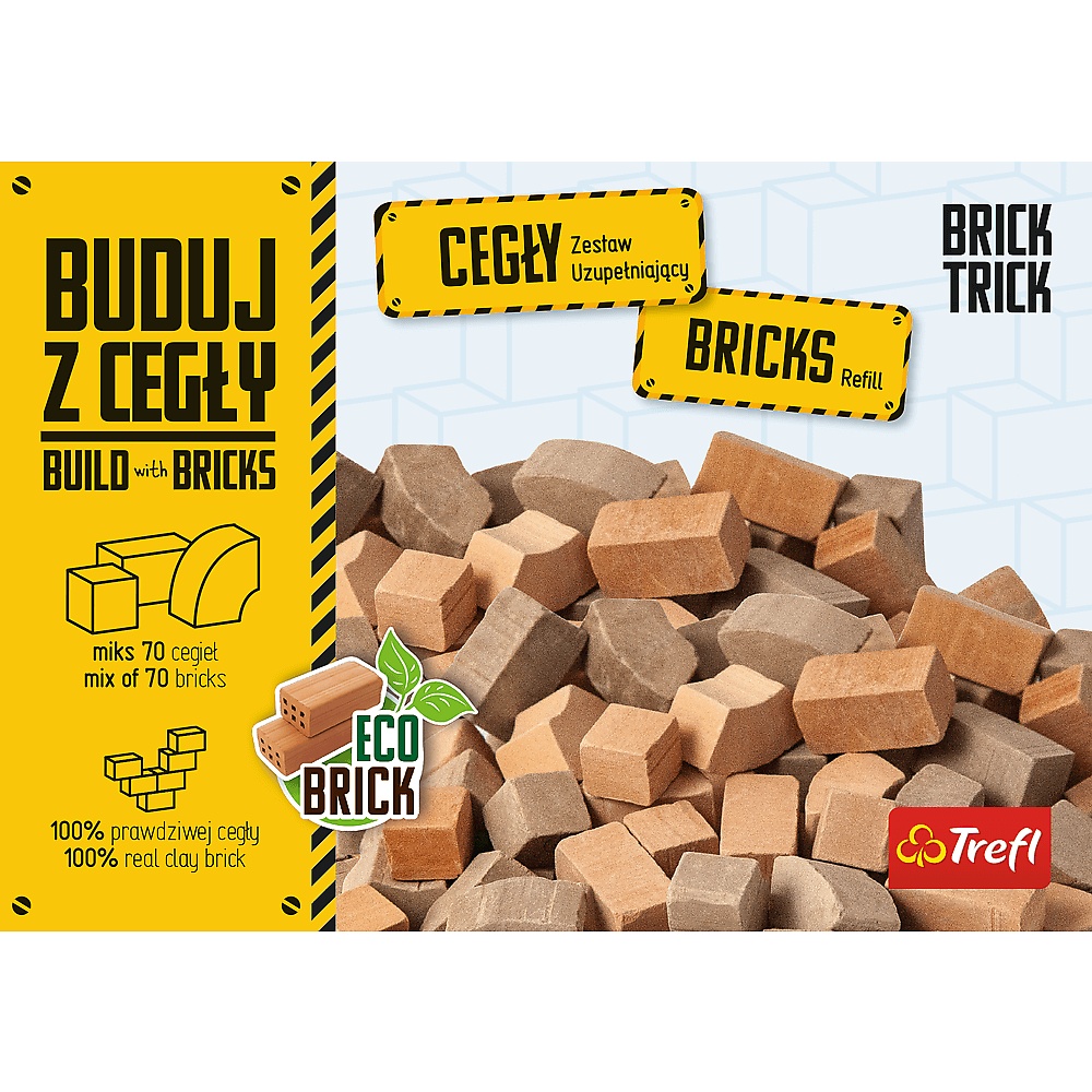 Brick Trick Cegły Zamkowe Mozaika 70 Sztuk