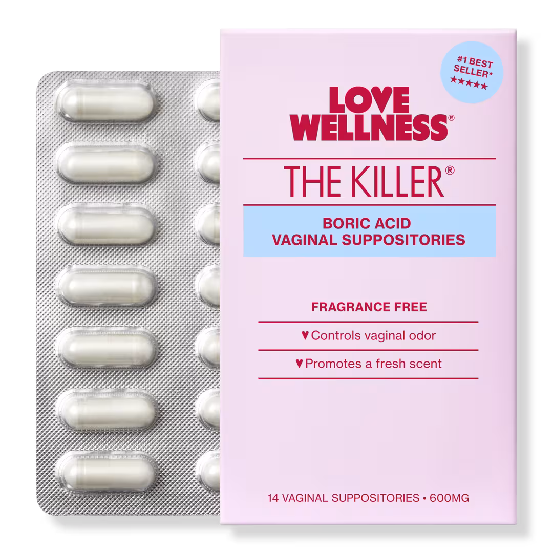Love Wellness  The Killer: Boric Acid Vaginal Suppositories