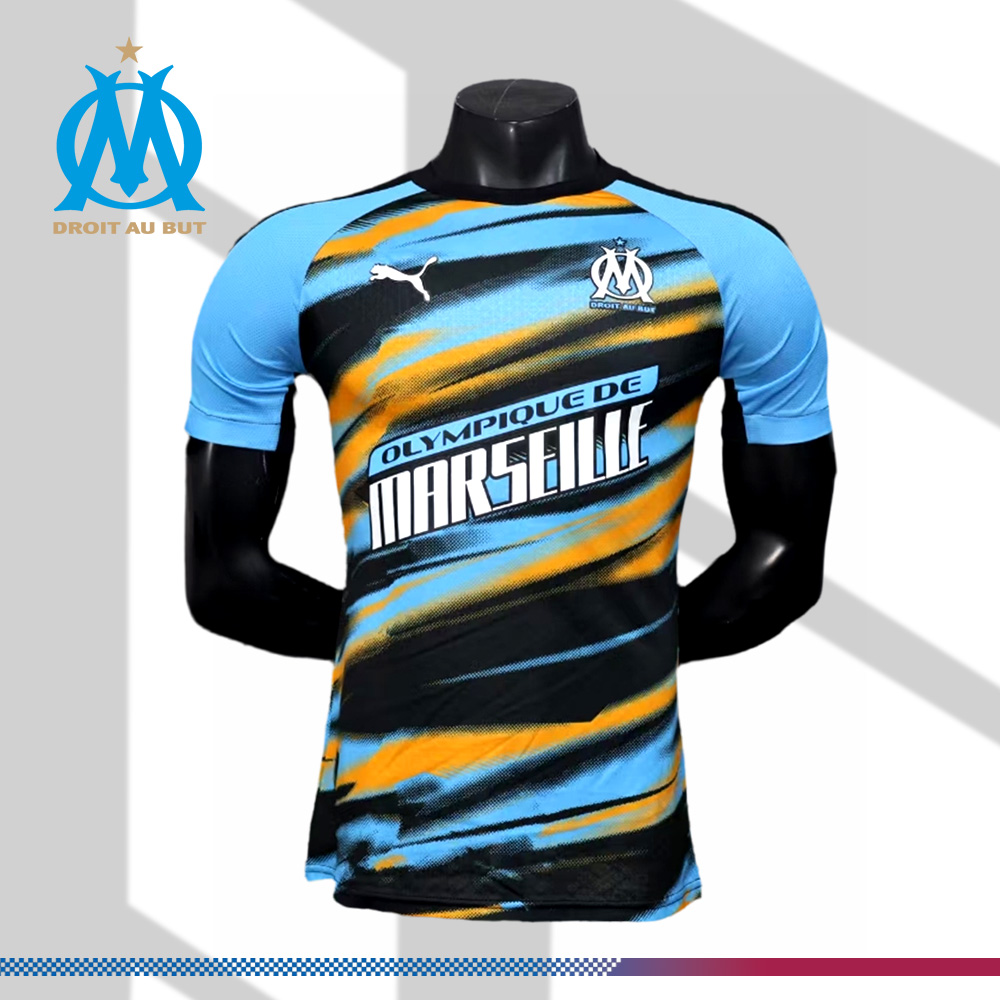 2025/2026 Marseille pre-match training football shirt (playerEdition)