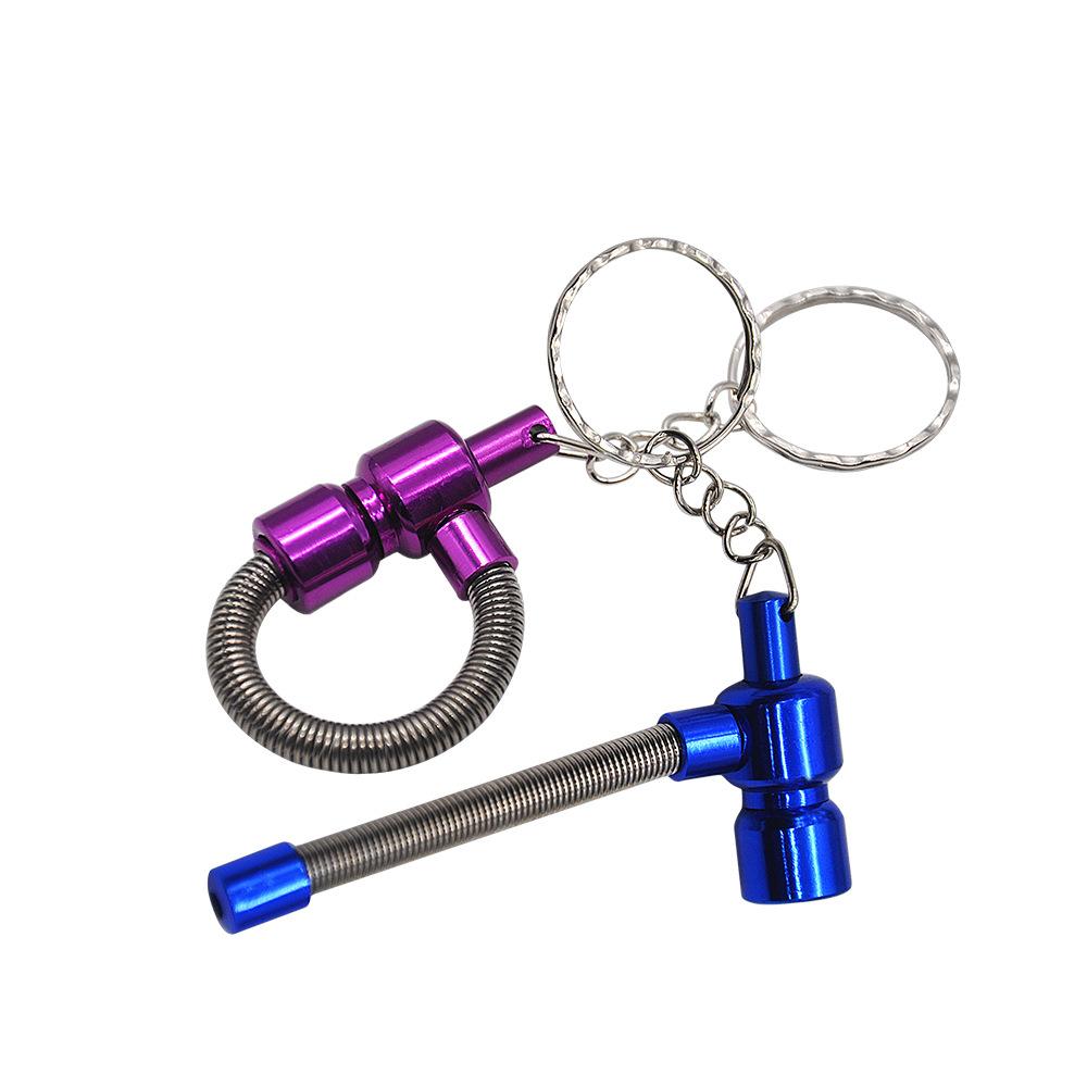 Key Chain Spring Metal Pipe