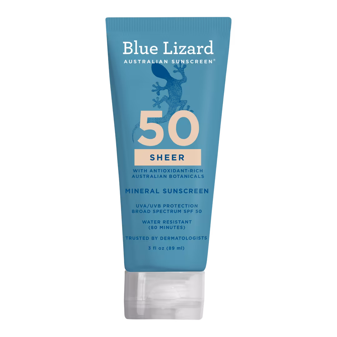 BLUE LIZARD AUSTRALIAN SUNSCREEN  Sheer Mineral SPF 50 Sunscreen Lotion