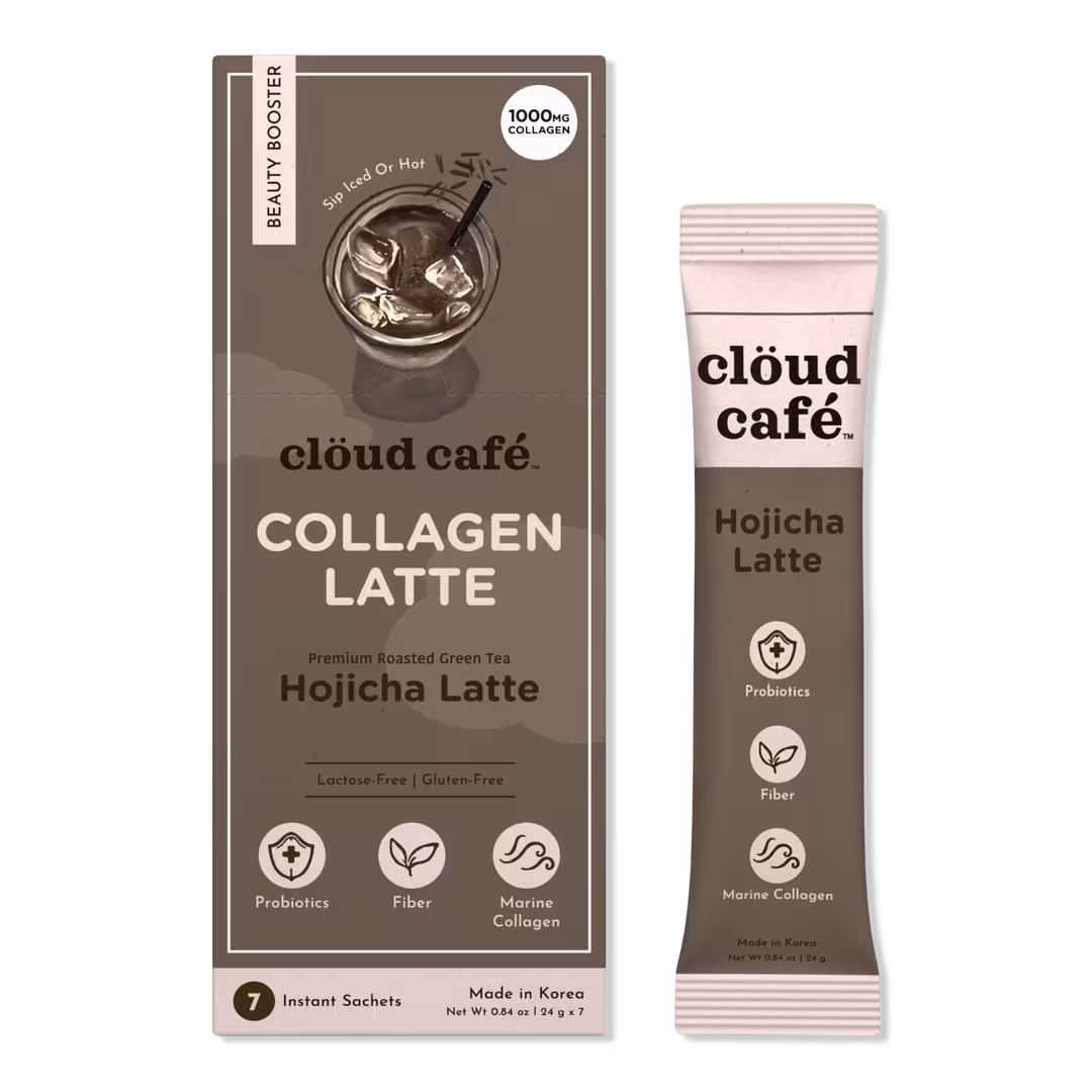 clöud café  Hojicha Latte Collagen-Infused Beauty Booster