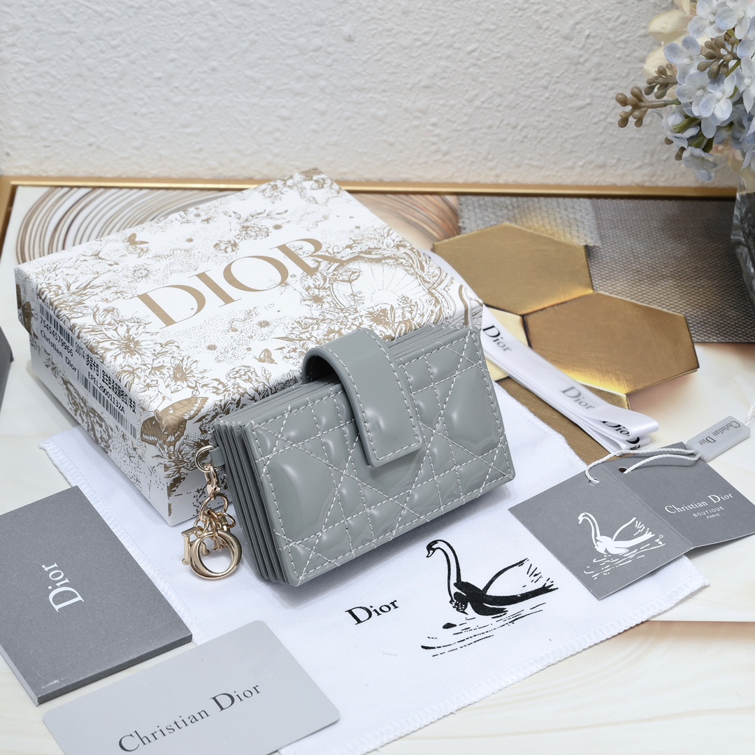 Dior Wallets 5-Gusset Card Holder 10A+ top quality S0178 LM091 10.4cm