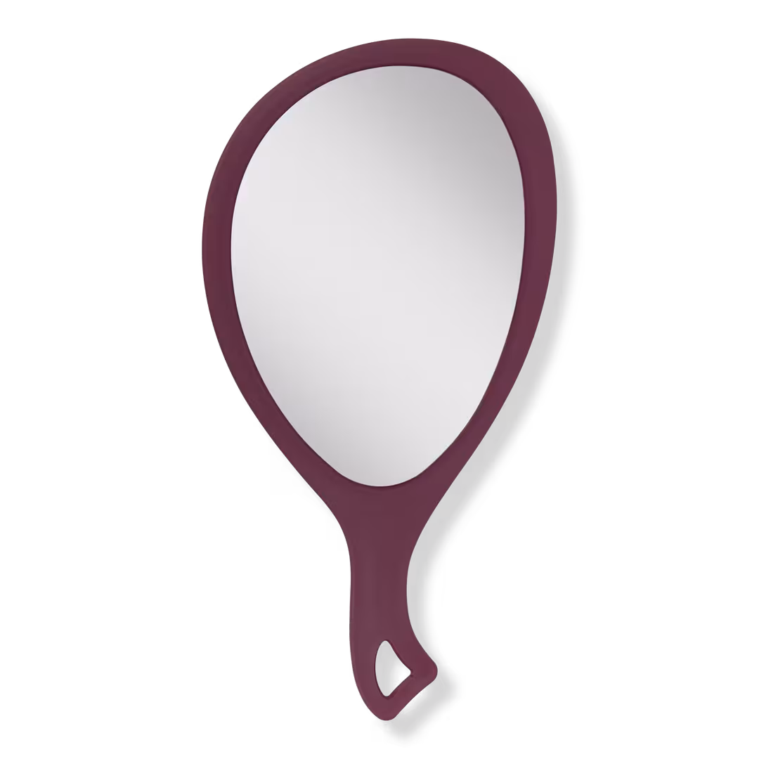 Zadro  Medium Teardrop Handheld Mirror with Curved Handle