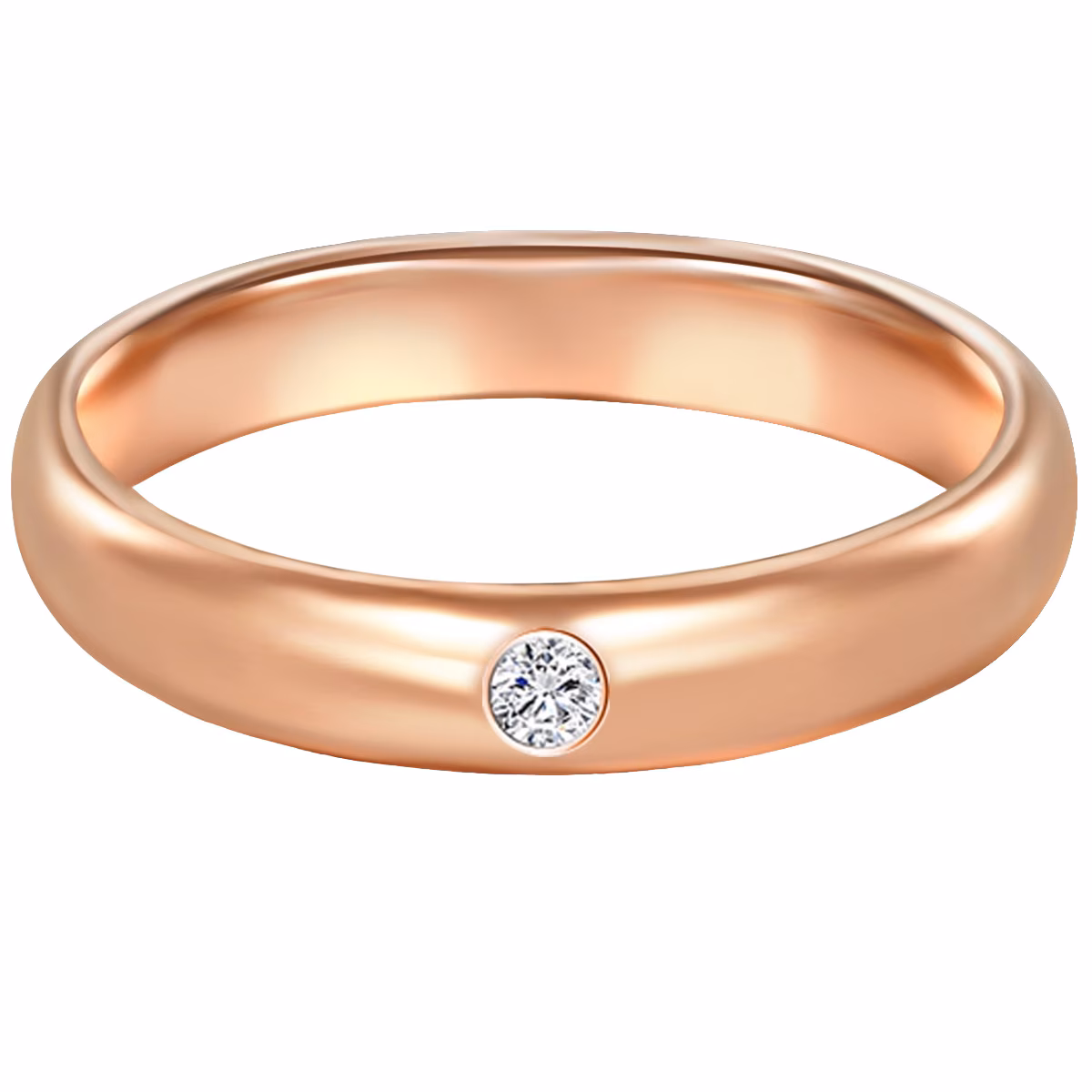 Ring aus Sterling Silber in Roségold mit Zirkonia