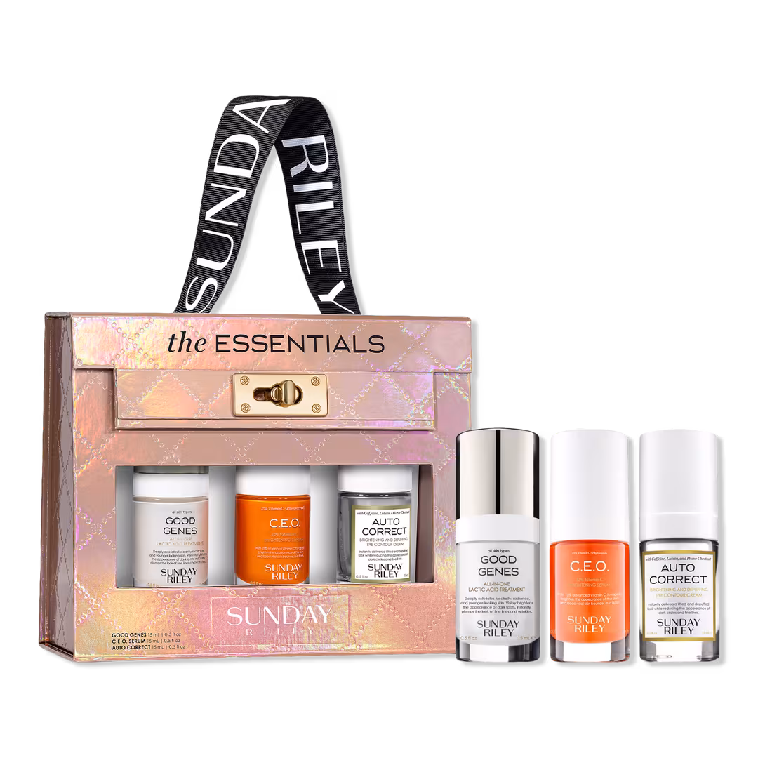 SUNDAY RILEY  The Essentials Good Genes CEO Vitamin C Auto Correct Cream 3 Piece Kit