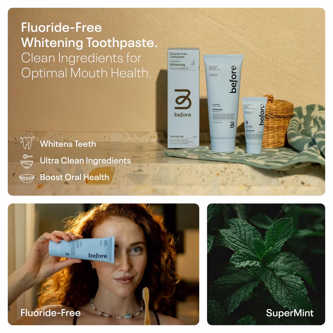 Before Oral Care  Before Fluoride-Free SuperMint 2-Pack