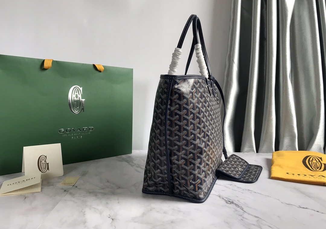 Replica Goyard GMLTY01CL03P Saint Louis GM Bag Brown with Navy Blue