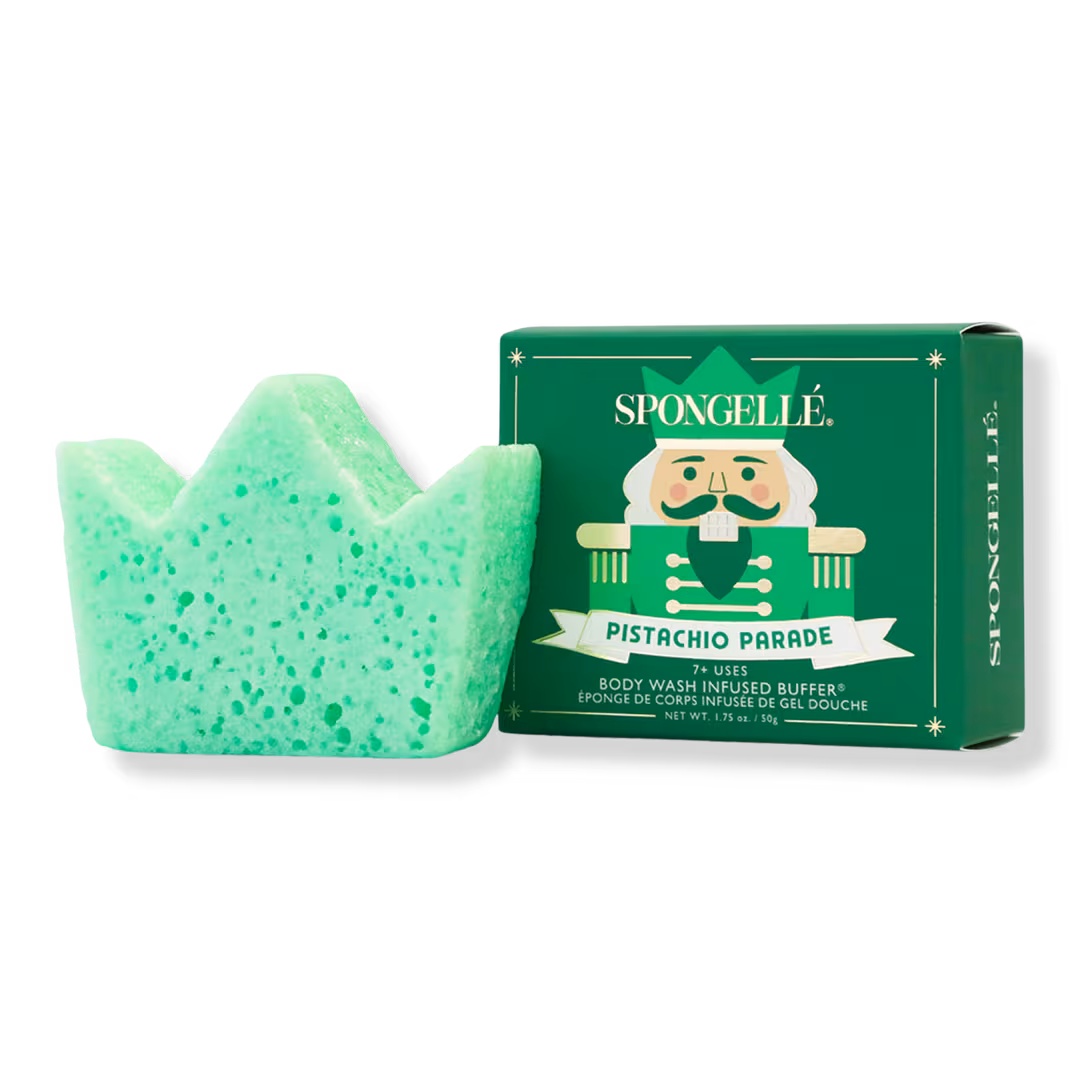 SPONGELLE  Pistachio Parade Body Wash Infused Buffer