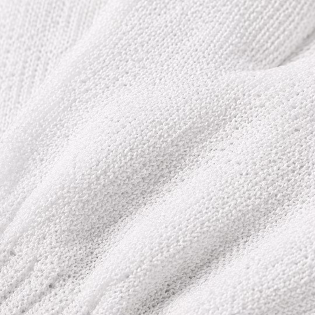 Rose and Caramel  White Exfoliating Gloves