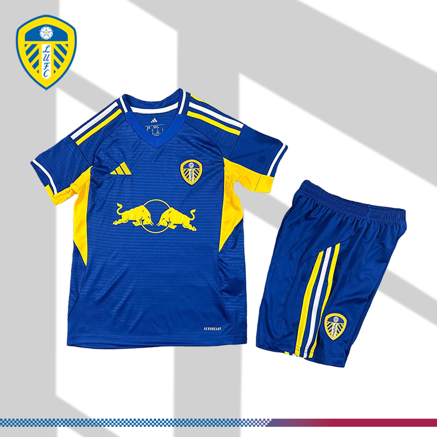 2025/2026 Leeds United Away Football Shirt (Kids Kit socks)