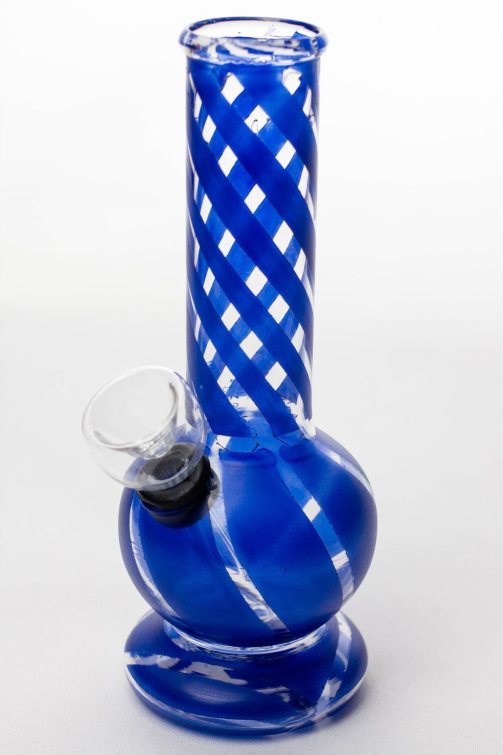 6 Hollow Base Glass Water Bong