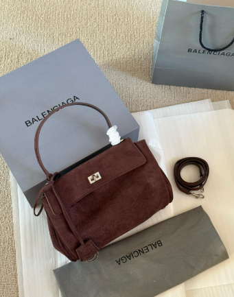 Balenciaga chamois leather handbag