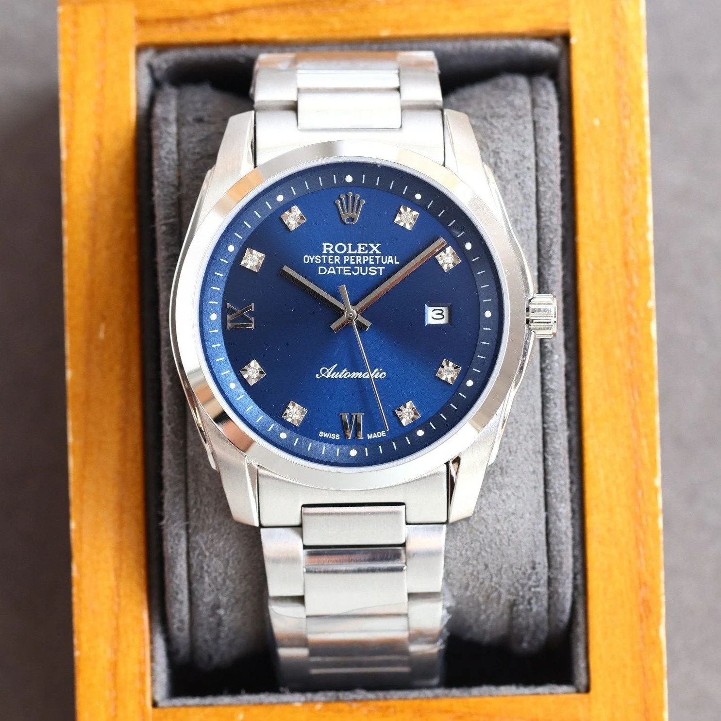 Rolex Watch DATEJUST 41MM SMOOTH BEZEL DIAMOND NUMERALS