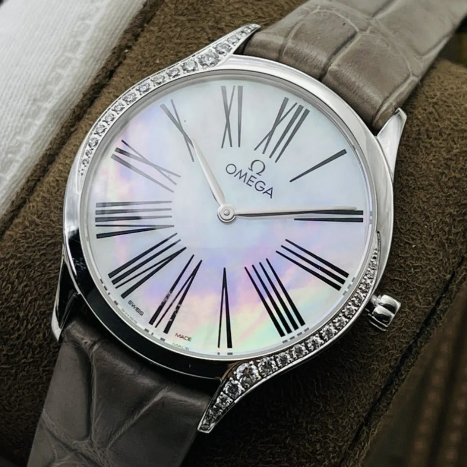 Omega Watch DE VILLE TRESOR QUARTZ 36MM GREY FOR LADY