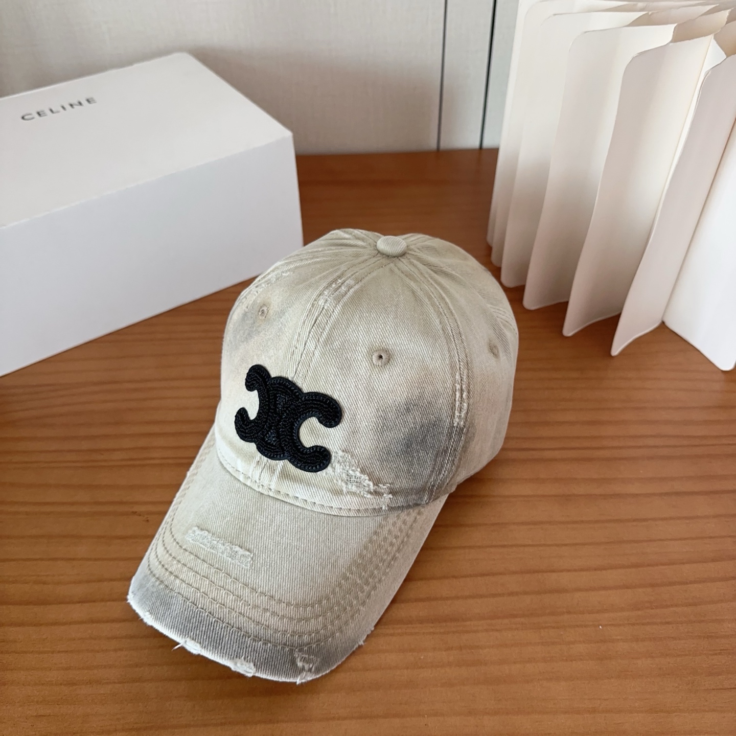 Celine Triomphe Logo Baseball Cap