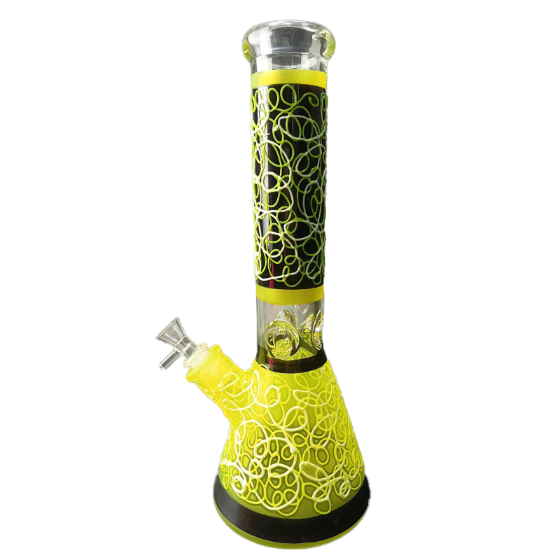 20 Swirl Glass Beaker Bong