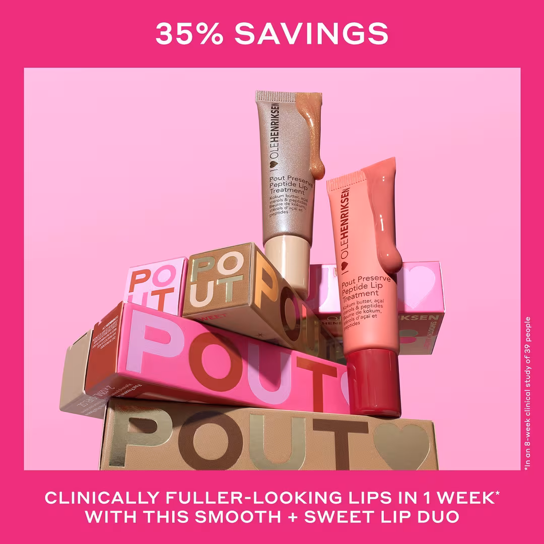 OLEHENRIKSEN  Smooth + Sweet Pout Preserve Peptide Lip Duo