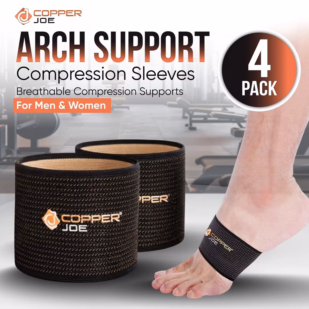 Copper Joe  Copper-Infused Arch Support Sleeves