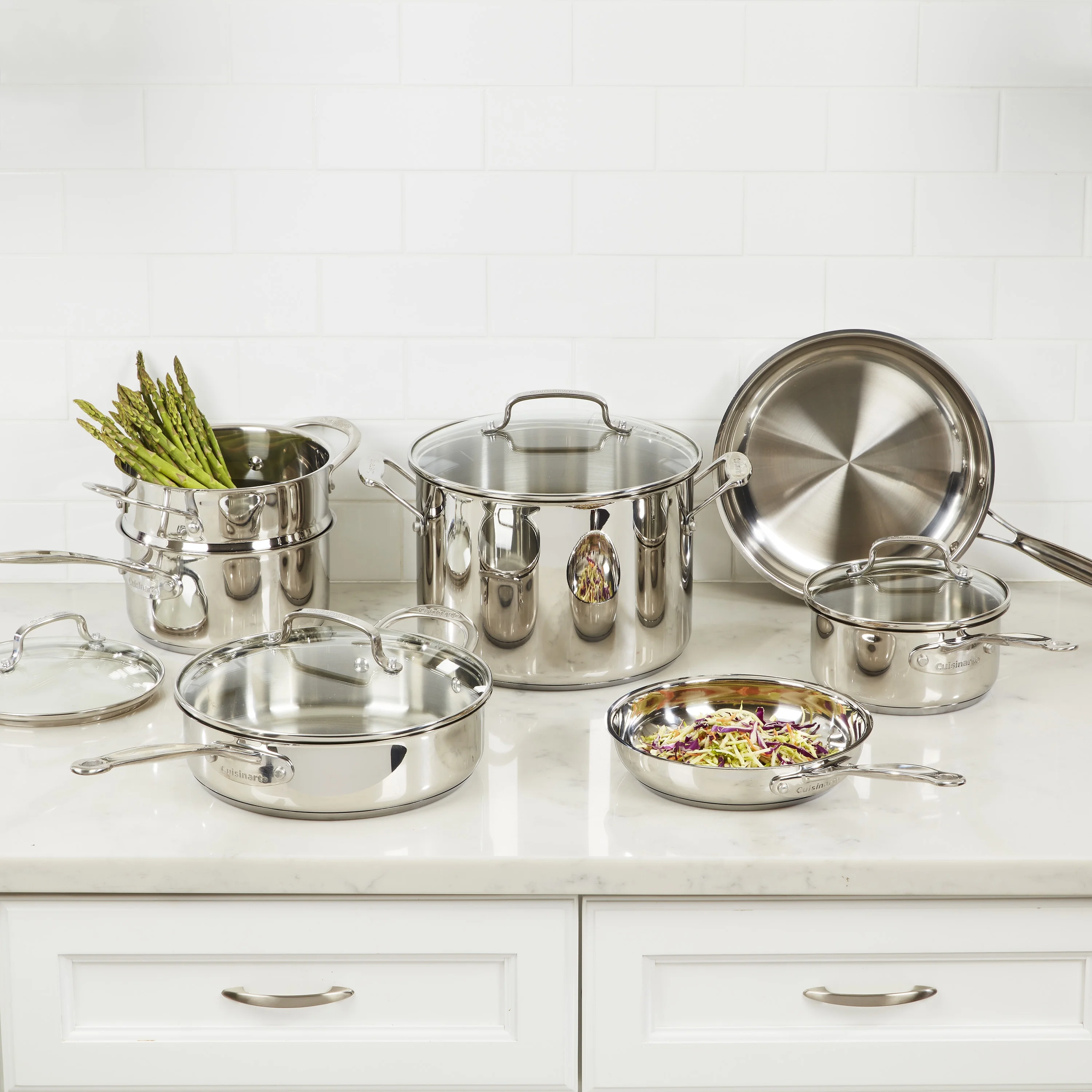 Cuisinart Chefs Classic 11-Piece Stainless Steel Cookware Set