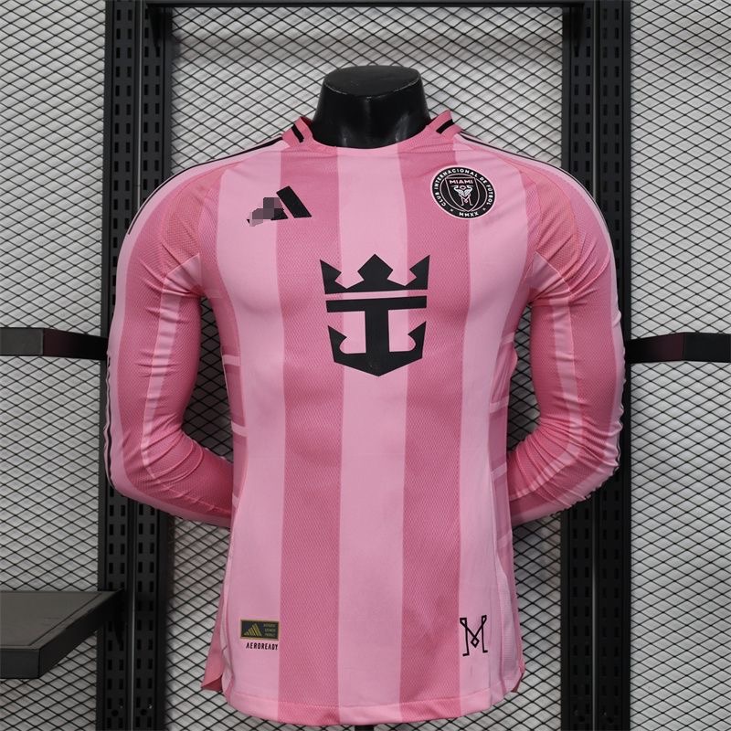 Inter Miami Home Man Player Version Long Sleeve Jersey 25/26