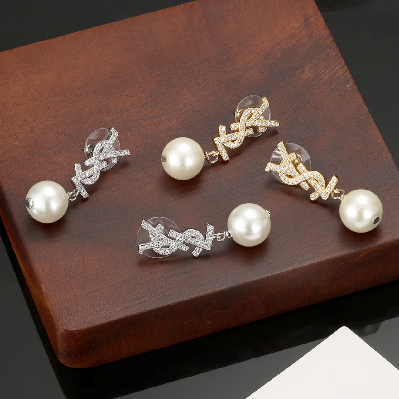 YSL Cassandre Pearl Earrings