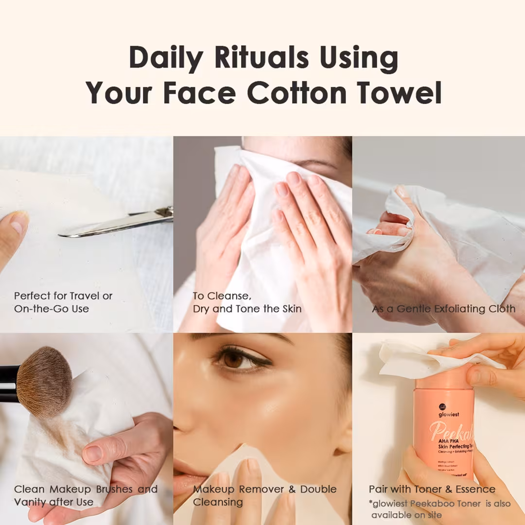 glowiest  Daily Rituals Facial Cotton Towels