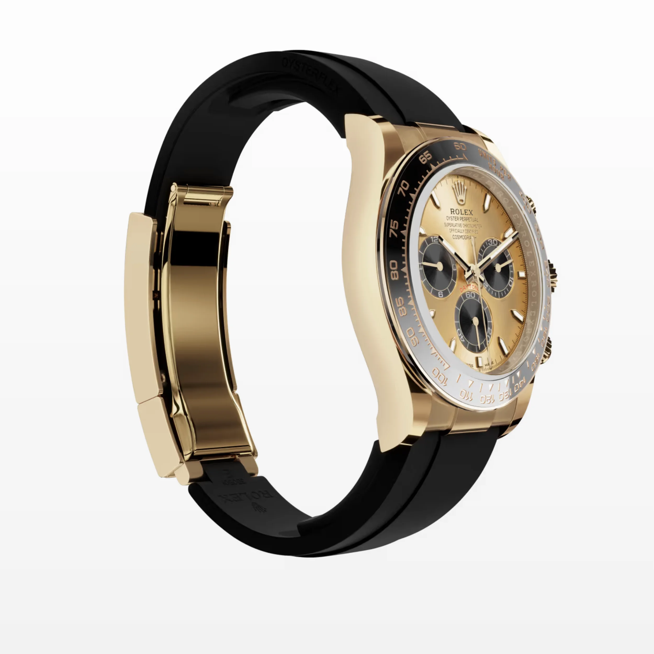Rolex Daytona Cosmograph: Oyster, Yellow gold, Golden and bright black dial, m126518ln-0012
