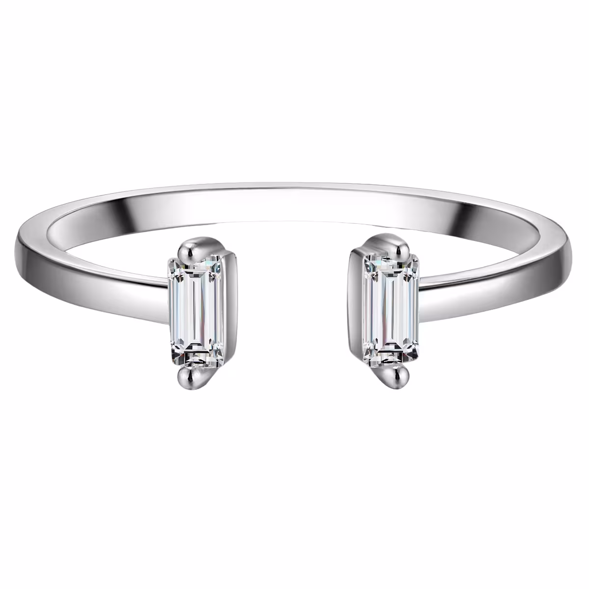 Ring Sterling Silber Zirkonia in Silber