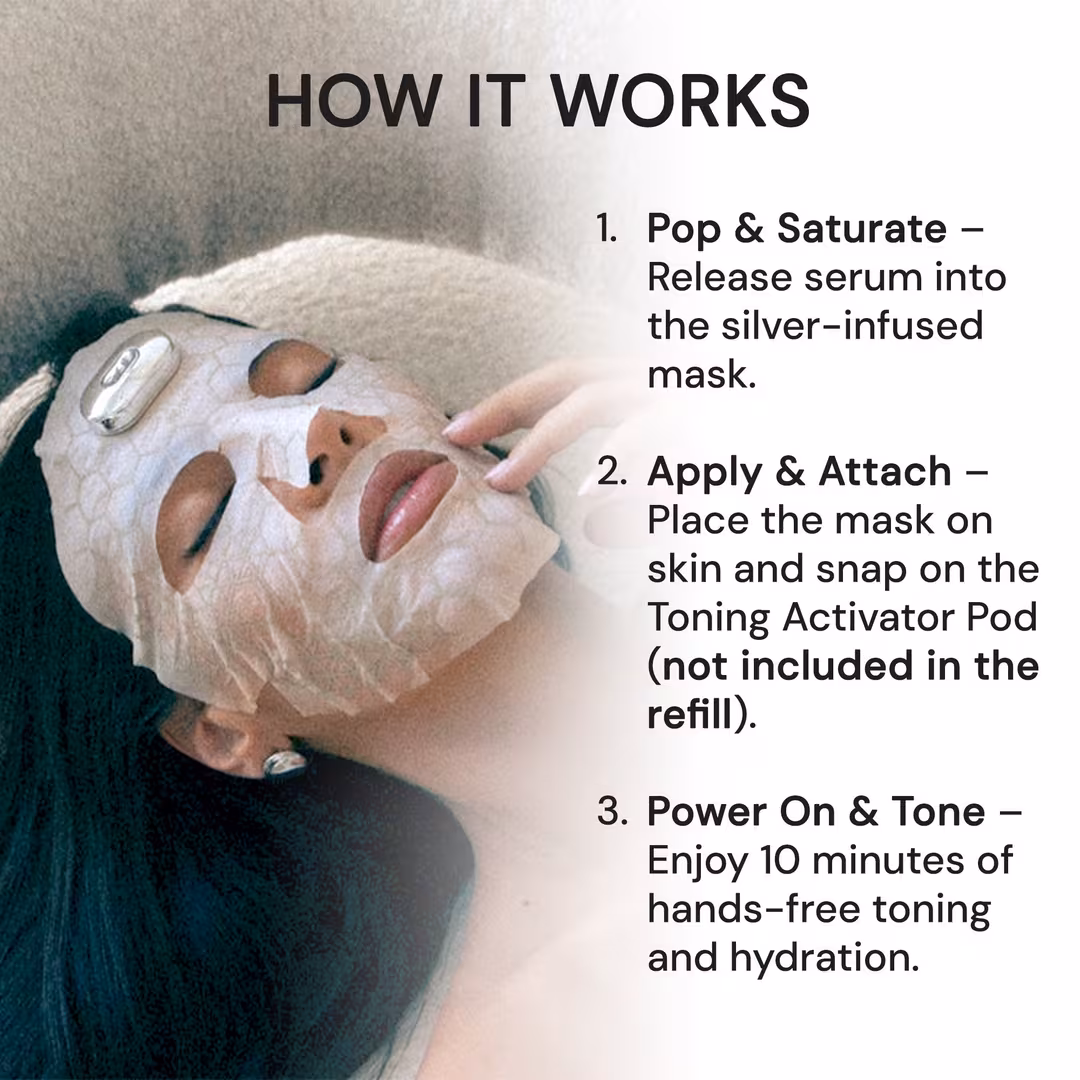 Tech Activated Beauty  SilverFusion Nano-current Facial Toning Device