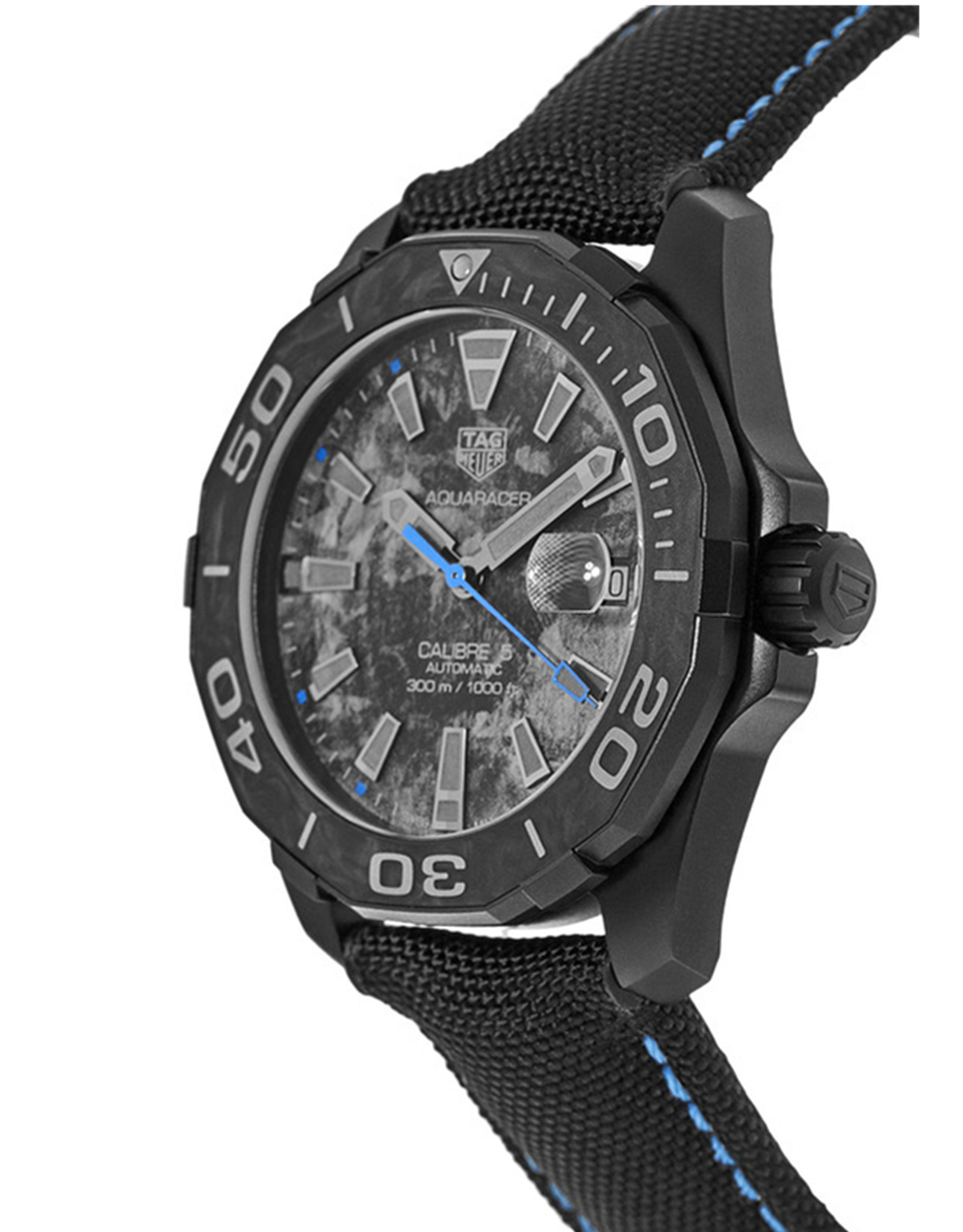 Replica Tag Heuer Aquaracer Black Dial Carbon Men's Watch WBD218C.FC6447 41MM