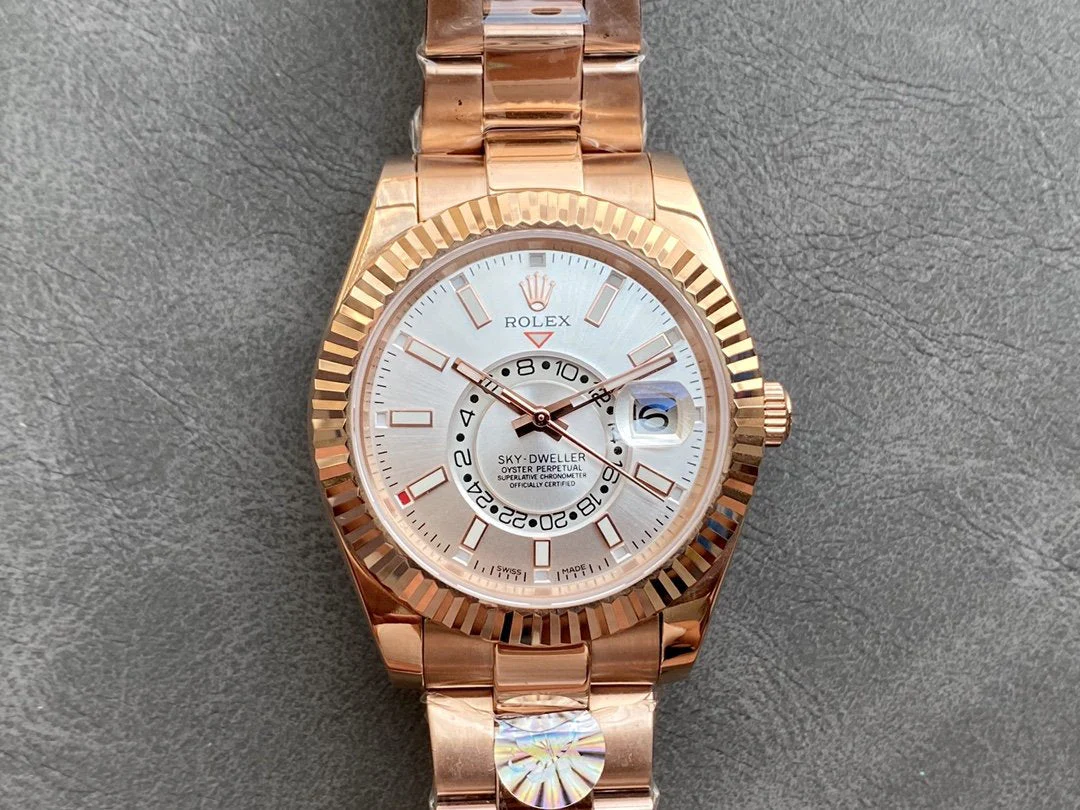 Rolex Watch SKY-DWELLER ROSE GOLD 42 GREY DIAL