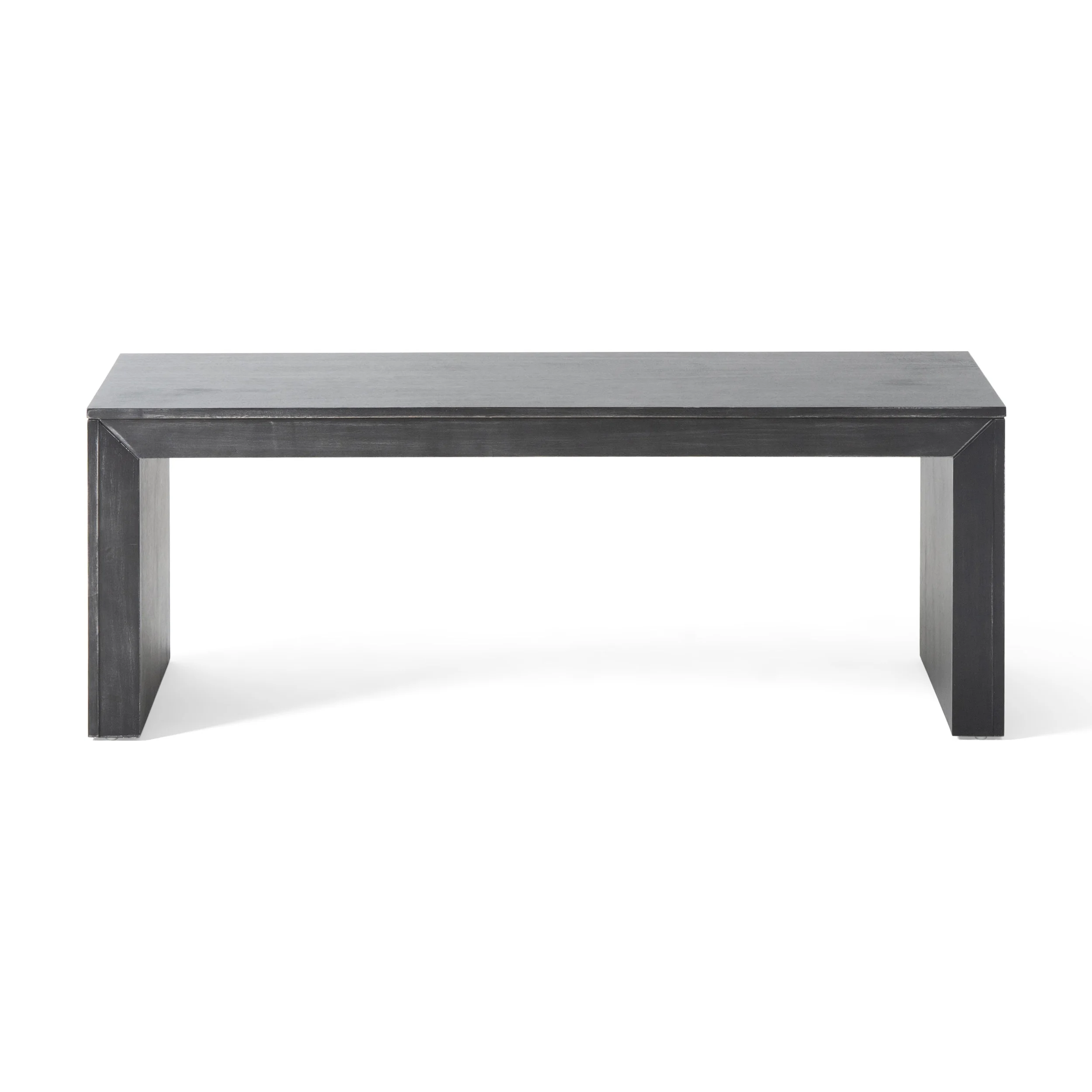 GDF Studio Anillo Rustic 48 inch Acacia Wood Dining Bench, Black