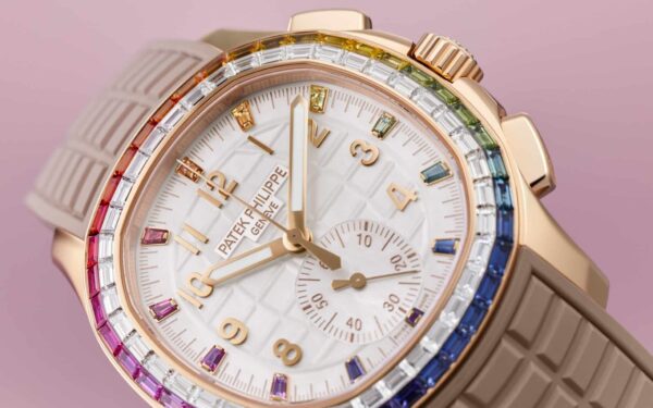 Replica Aquanaut 7968/300R-001 Patek Philippe Luce Rainbow chronograph. 39.9 mm,Rose gold