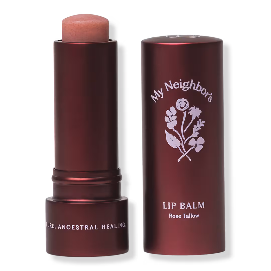 My Neighbor's Tallow  Tinted Tallow Rose Lip Balm