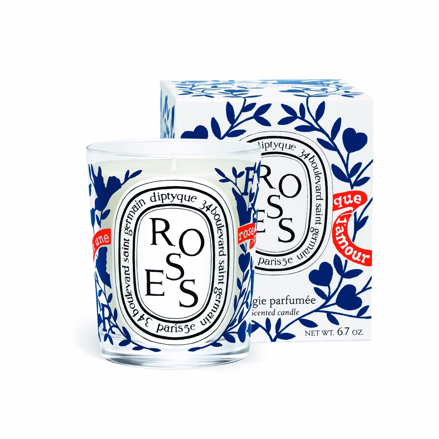 Limited Valentines Roses Classic Candle
