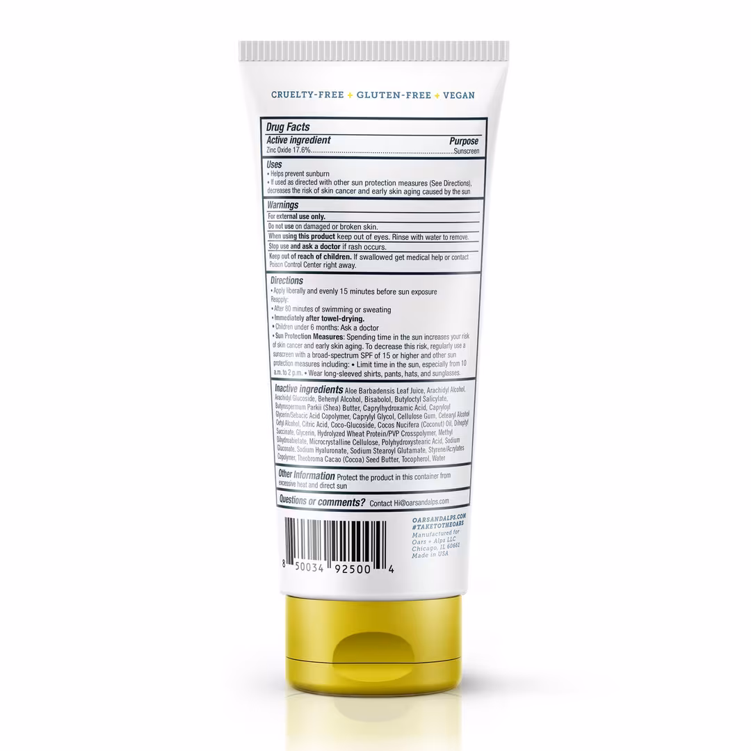Oars + Alps  100% Mineral Sunscreen Lotion with SPF 30