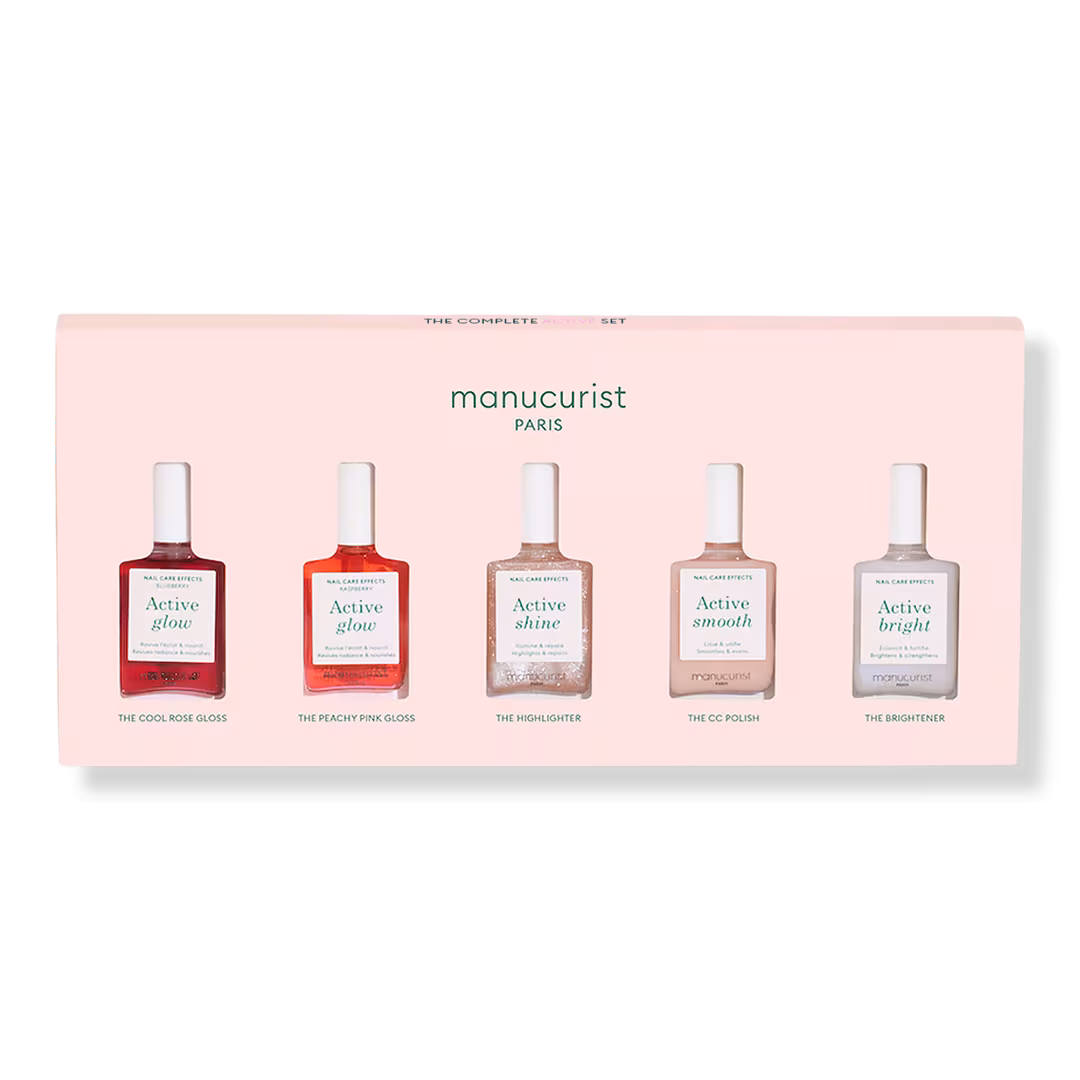 Manucurist  5 Active Nail Polish Set, Nail Care and Nail Strengthener Collection