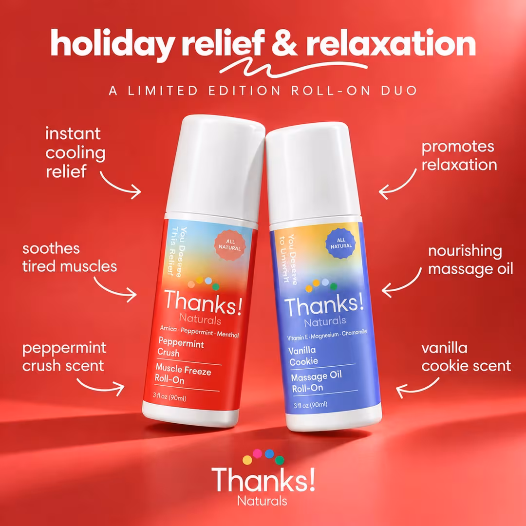 Thanks! Naturals  Holiday Roll-On Gift Set